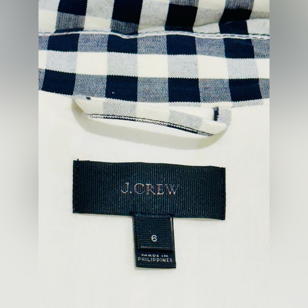 J. Crew Navy & Ivory Jacket Sz 6 - Picture 7 of 12
